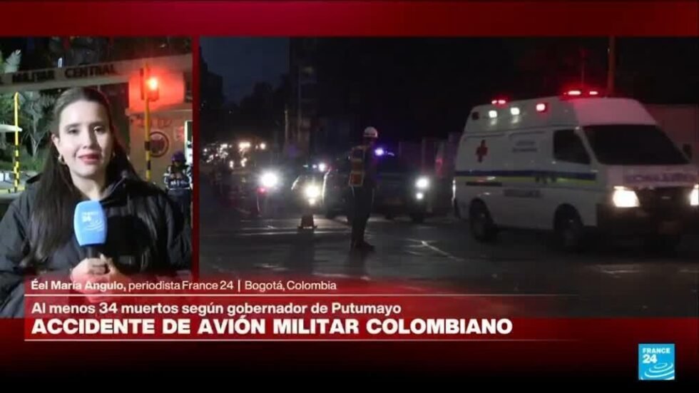 Informe desde Bogotá: al menos 34 muertos en accidente de avión militar