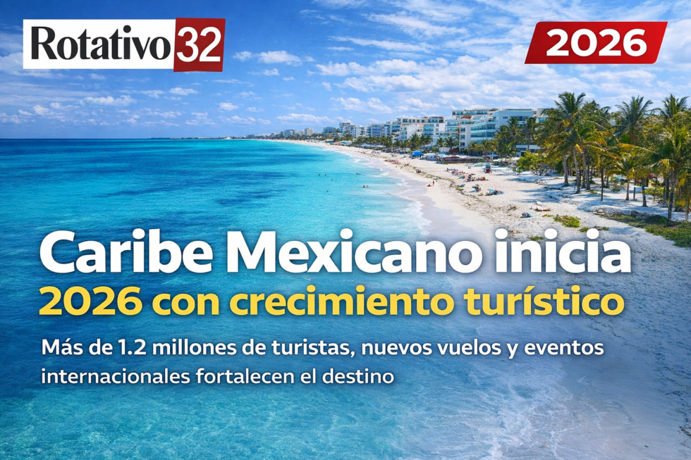 Caribe Mexicano inicia 2026 con crecimiento turístico y alta conectividad aérea