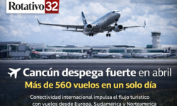 Aeropuerto de Cancún inicia abril con alta actividad aérea y más de 560 operaciones