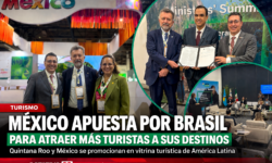 México promociona sus destinos en el WTM Latin America en Brasil; Quintana Roo destaca como pieza clave para atraer turistas sudamericanos en 2026.