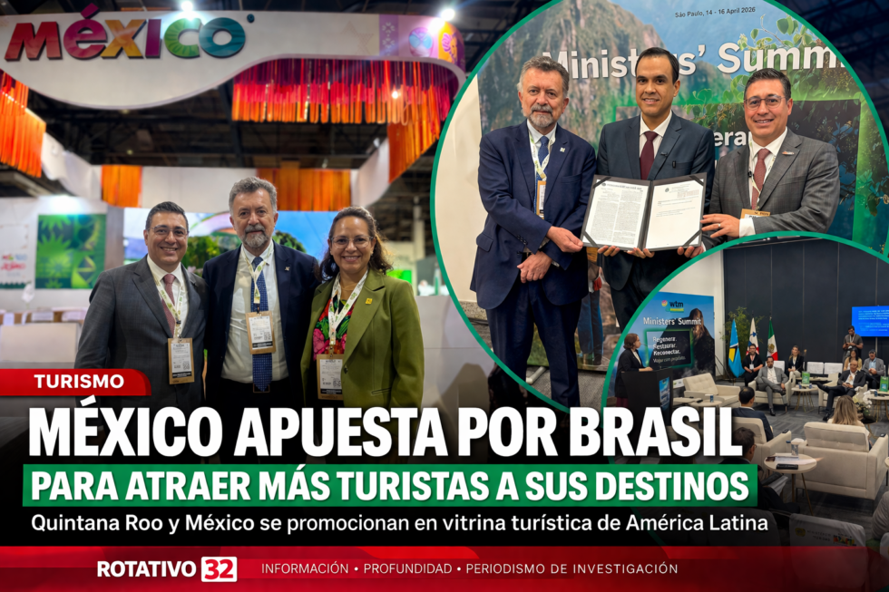 México promociona sus destinos en el WTM Latin America en Brasil; Quintana Roo destaca como pieza clave para atraer turistas sudamericanos en 2026.
