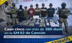 Caen 5 con más de 380 dosis en Cancún SM 92