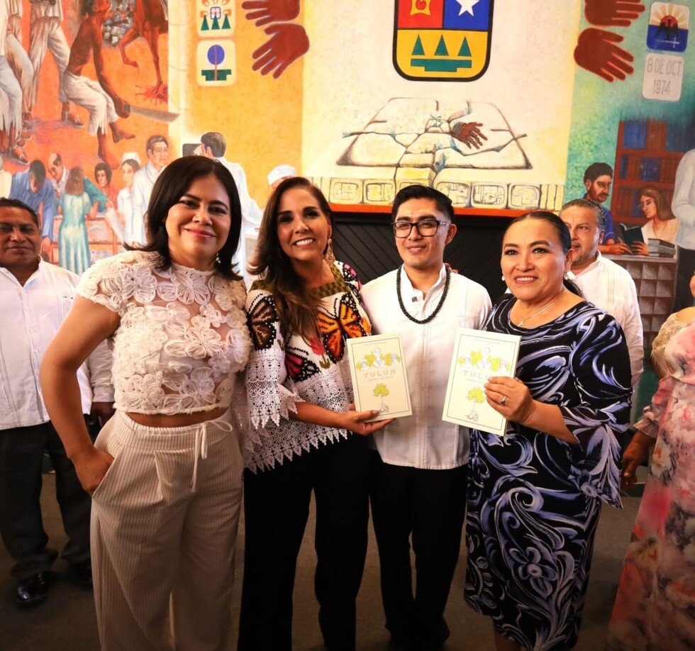 Presentan en Tulum el libro “Tulum, Tierra y Manglar” del escritor maya David Manances Tah Balam, en un evento encabezado por Mara Lezama que resalta la cultura y raíces del estado.