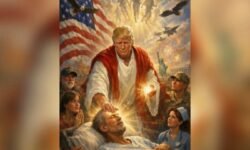 Trump elimina la imagen que publicó en la red social Truth en la que aparece como Jesucristo