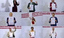 Ellas y ellos buscan las candidaturas de Morena para gobiernos de Aguascalientes, Baja California y BCS