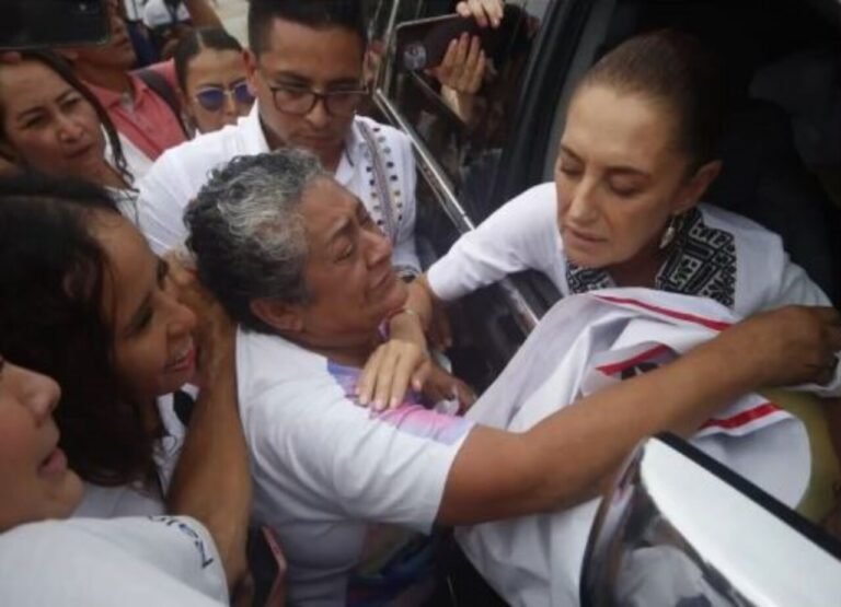 Madre de Roxana Guzmán pide personalmente ayuda a Sheinbaum para hallar a su hija