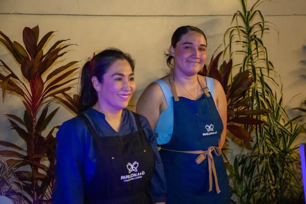 Participantes de la oferta gastronómica del encuentro empresarial.